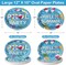 50Pcs Pool Party Oval Paper Plates -12" x 10" Large Disposable